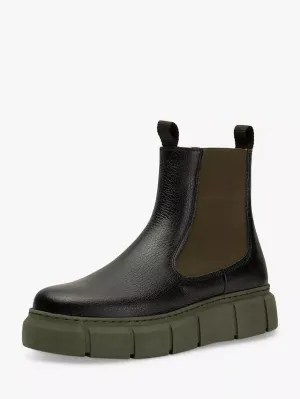 SHOE THE BEAR TOVE CHELSEA BOOT BLACK KHAKI