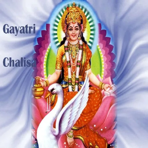 Shree Gayatri Chalisa Book In Hindi Mini Size (Arti Sahit)   Gold Plated Shri Yantra Energized