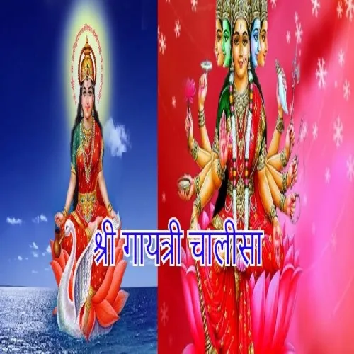 Shree Gayatri Chalisa Book In Hindi Mini Size (Arti Sahit)   Gold Plated Shri Yantra Energized