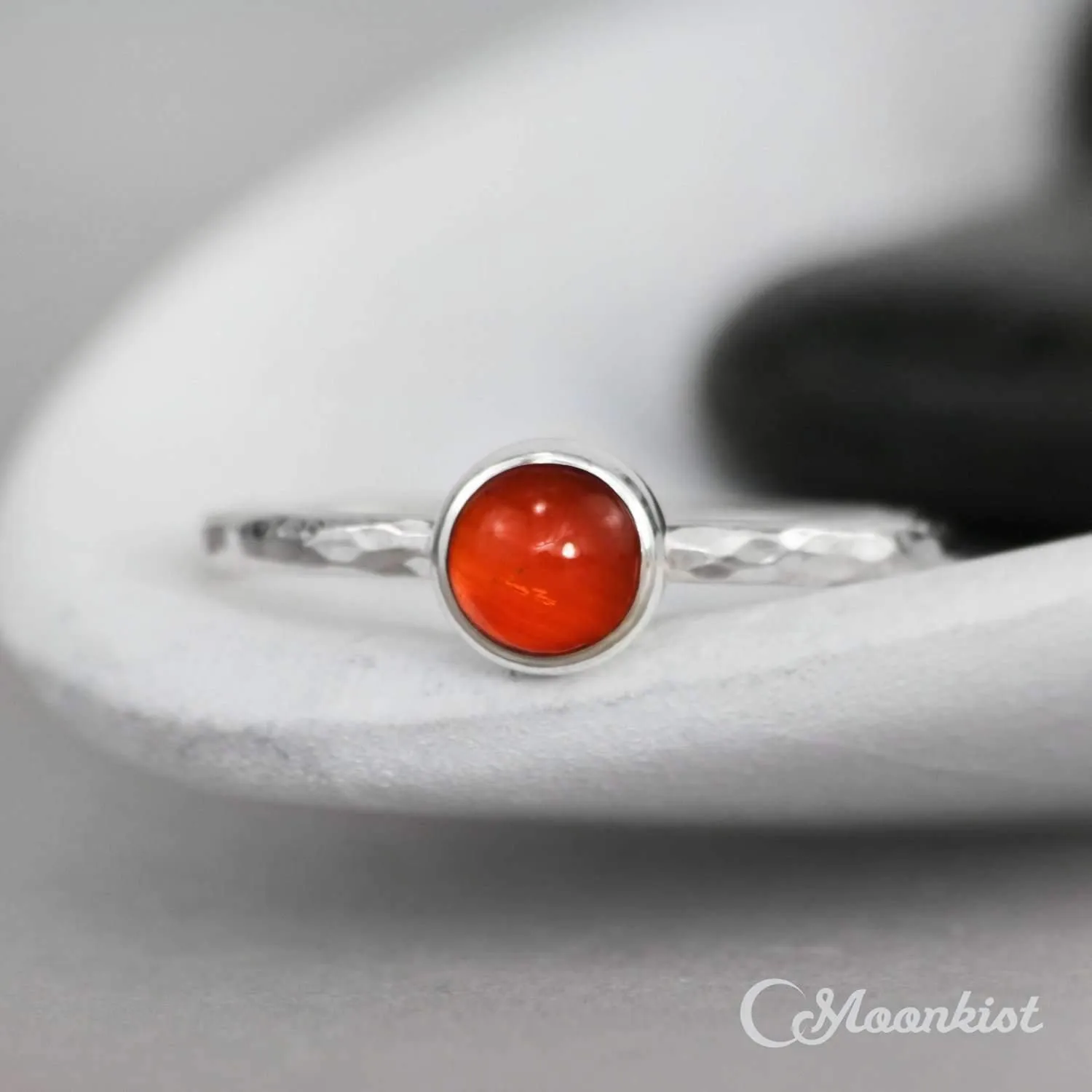 Simple Baltic Amber Stacking Ring | Moonkist Designs