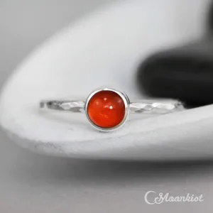 Simple Baltic Amber Stacking Ring | Moonkist Designs