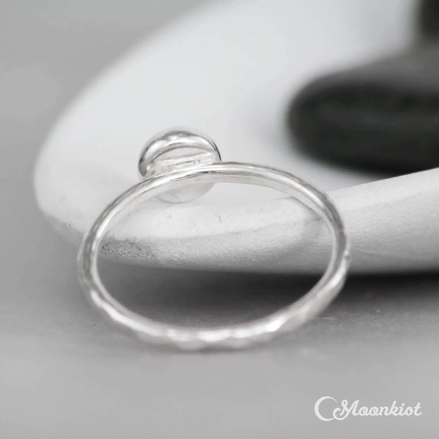 Simple Baltic Amber Stacking Ring | Moonkist Designs