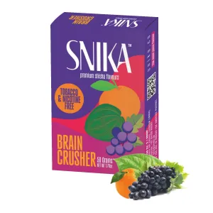 SNIKA Herbal Hookah Molasses (100% Nicotine and Tobacco Free) Brain Crusher Hookah Flavors