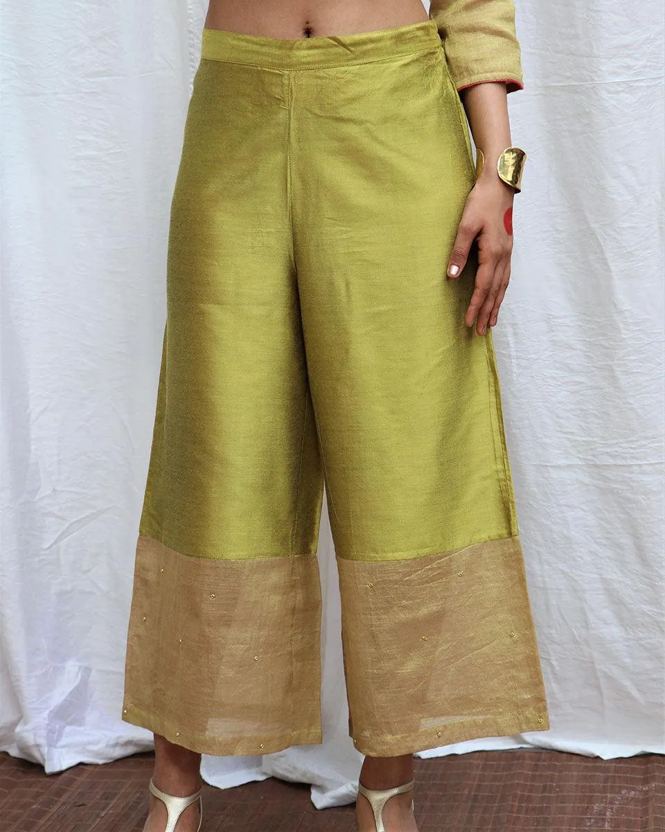 Swetambhara Handwoven Cotton Zari Kurta Set - Zari