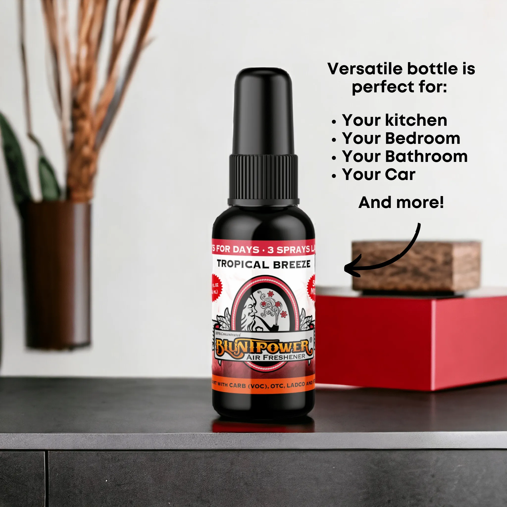 Tropical Breeze Red Air Freshener Spray