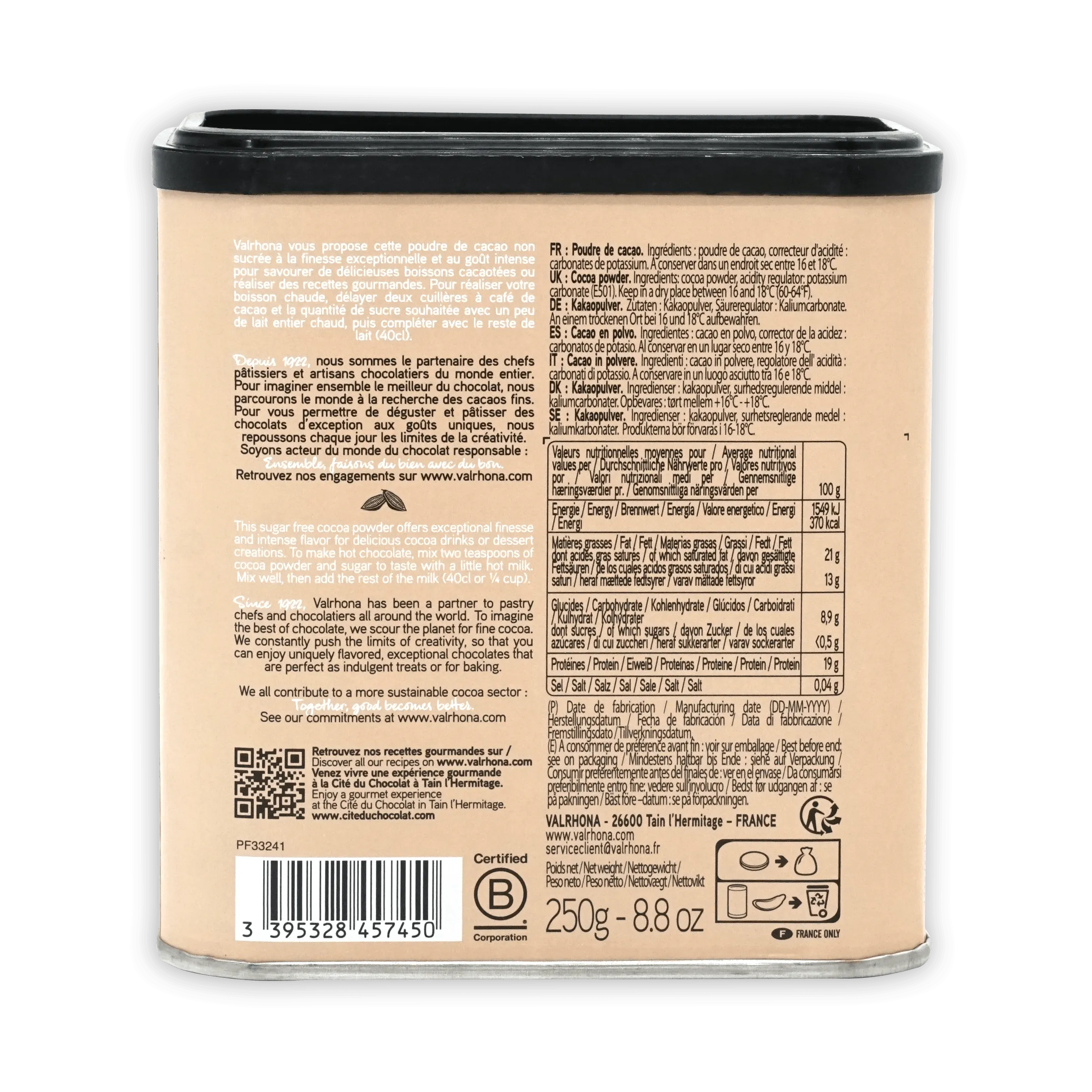 Valrhona Cocoa Powder 100%