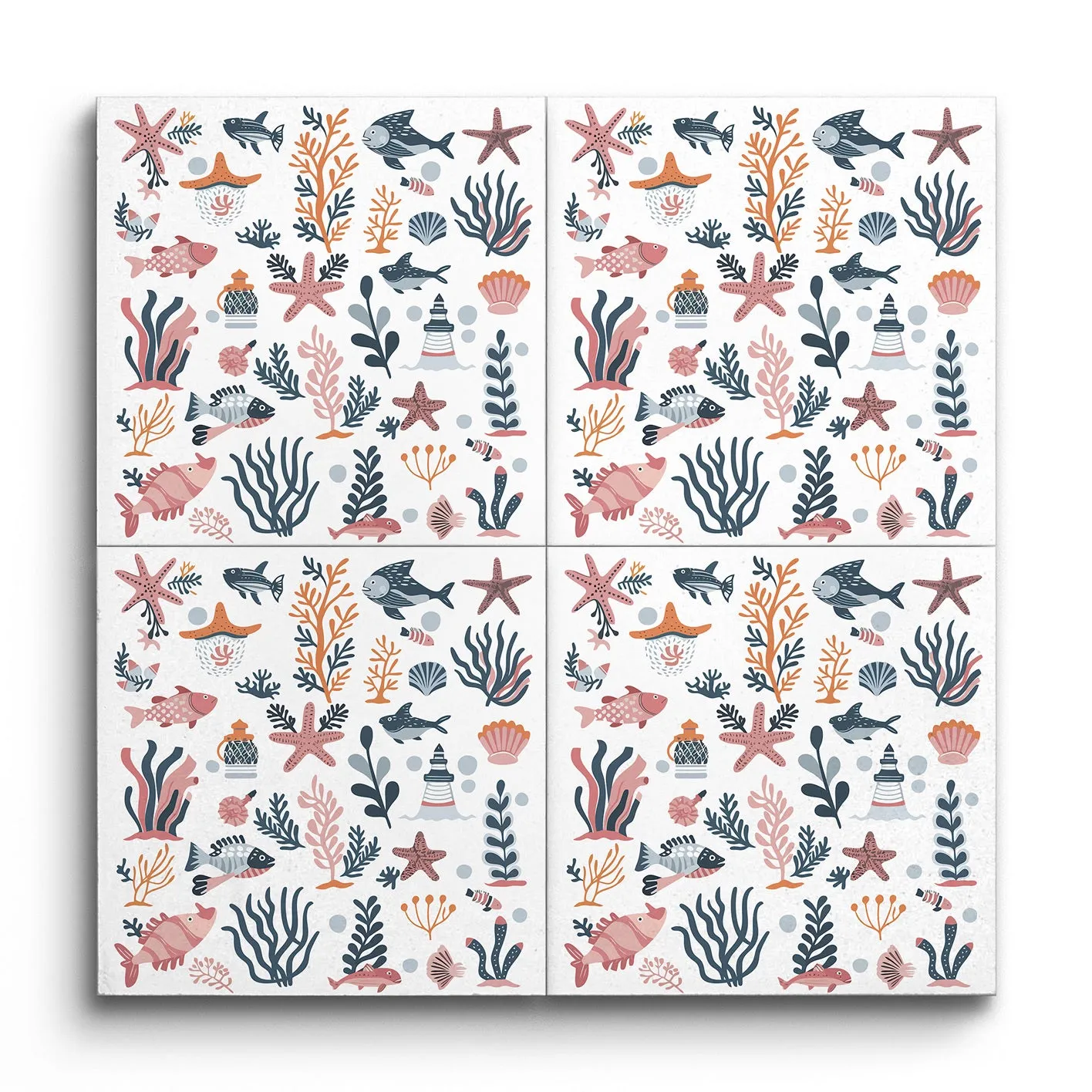 Whimsical Coastal Serenity Tile
