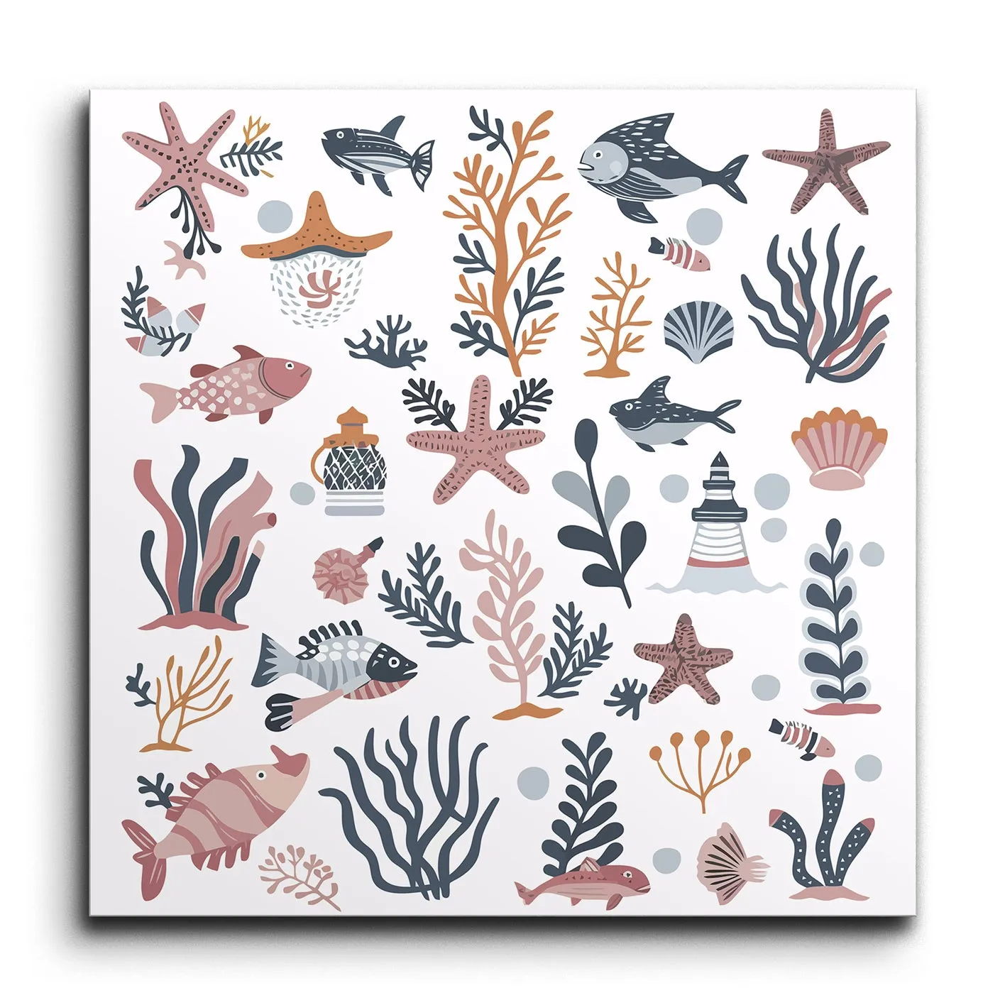 Whimsical Coastal Serenity Tile