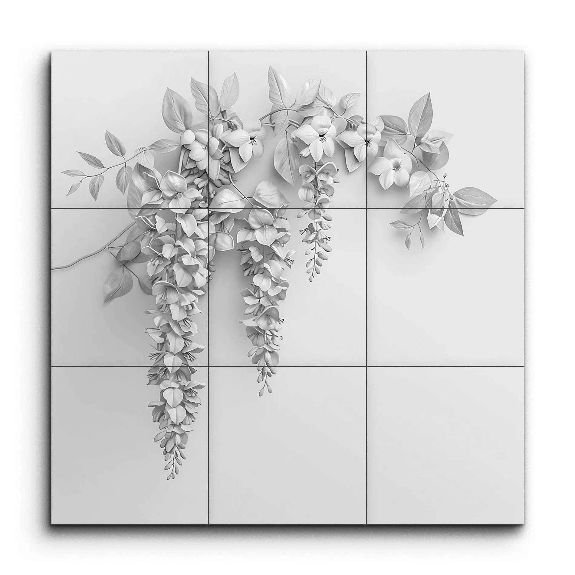 Wisteria Serenity: Elegant Nature-Inspired Art
