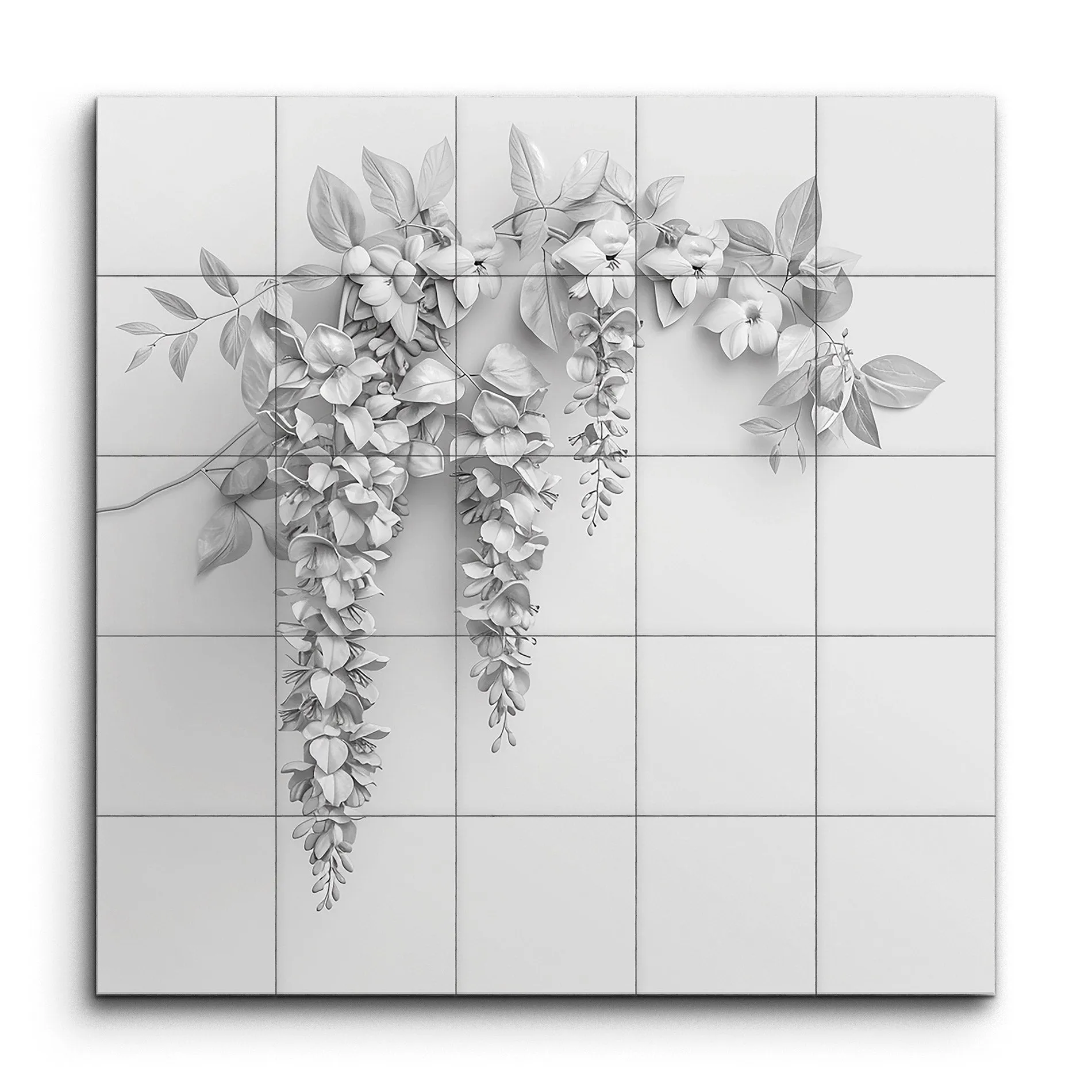 Wisteria Serenity: Elegant Nature-Inspired Art