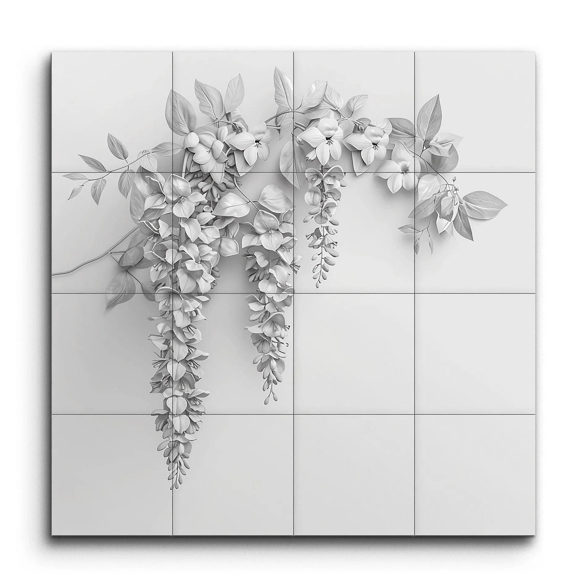 Wisteria Serenity: Elegant Nature-Inspired Art