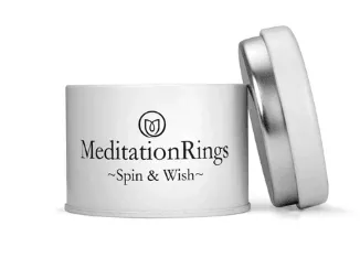 Wonder Spinning Anxiety Ring with 10 KT Rose Gold Edges
