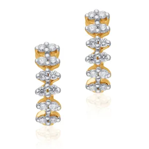 Yellow Gold Diamond Eternal Earrings