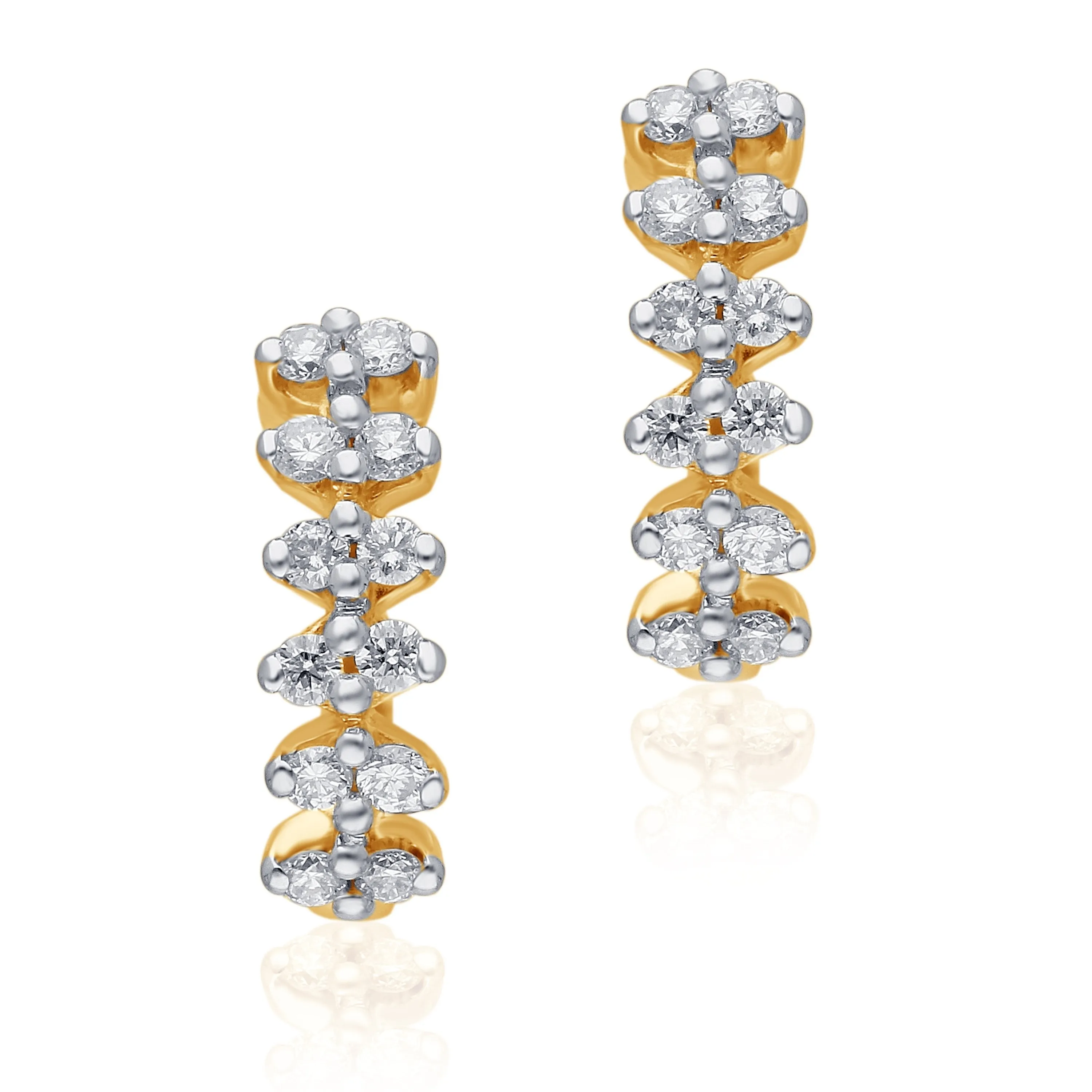 Yellow Gold Diamond Eternal Earrings