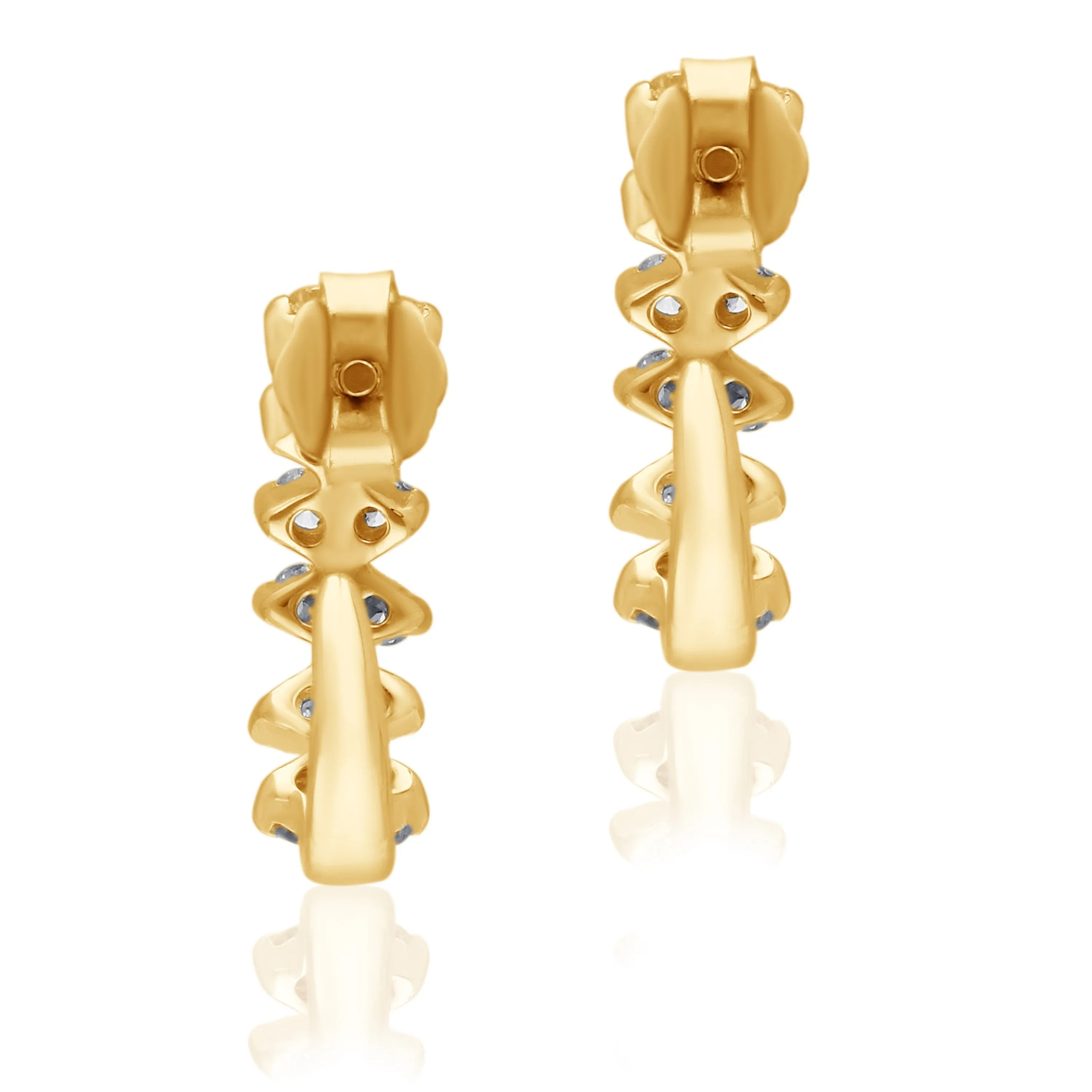 Yellow Gold Diamond Eternal Earrings